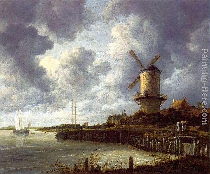 Mill at Wijk near Duursteede painting - Jacob van Ruisdael Mill at Wijk near Duursteede art painting
